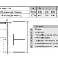 FRIGO BOSCH KGN39VWEQ  combinato  libera installazione  total no frost - 279L+79L - CL: