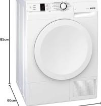 GORENJE  D 7564 CLASSE A+ 7 KG  ASCIUGATRICE A LIBERA INSTALLAZIONE CON POMPA DI CALORE - 3 - Gallery