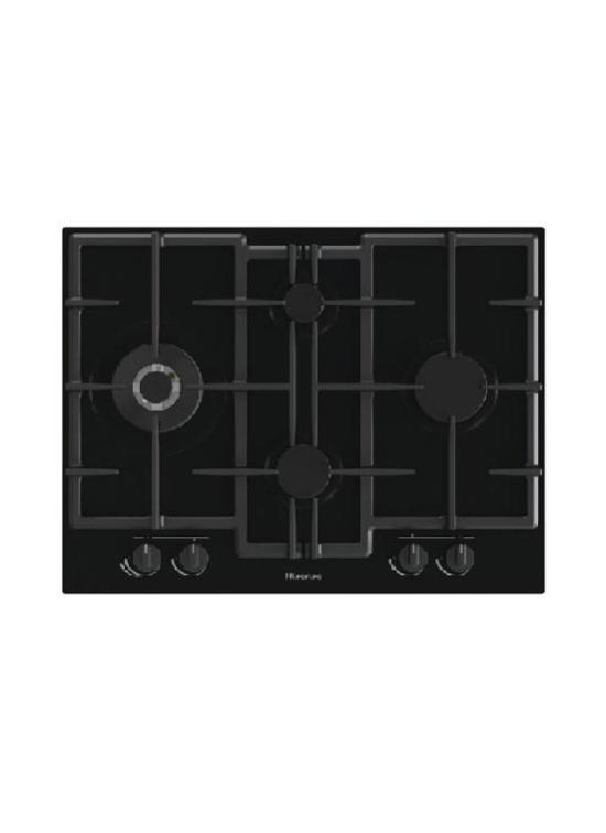 HISENSE GED663B PIANO COTTURA CRISTALLO NERO 3F+1D.C GRIGLIE GHISA