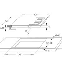 HISENSE GED663B PIANO COTTURA CRISTALLO NERO 3F+1D.C GRIGLIE GHISA - 2 - Gallery