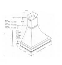 Cappa TECNODESIGN a parete CORINTO bordo legno piastrellabile cm. 90 - 1 - Gallery