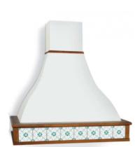 Cappa TECNODESIGN a parete CORINTO bordo legno piastrellabile cm. 90 - 2 - Gallery