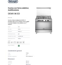 DE LONGHI  DEMW96 ED  CUCINA 90X60 FORNO ELETTRICO VENTILATO - 3 - Gallery