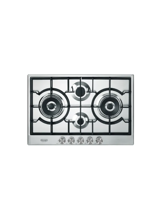 DE LONGHI NSL475X - PIANO COTT. A GAS - 2F. + 1D.C. + 1DUAL - GRIGLIE GHISA - CL: