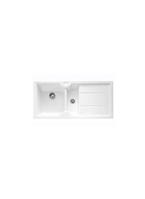 BLANCO  IDESSA6S  1516027  LAVELLO CERAMICA PORCELLANATA 100 X 50  VASCHE A SINISTRA