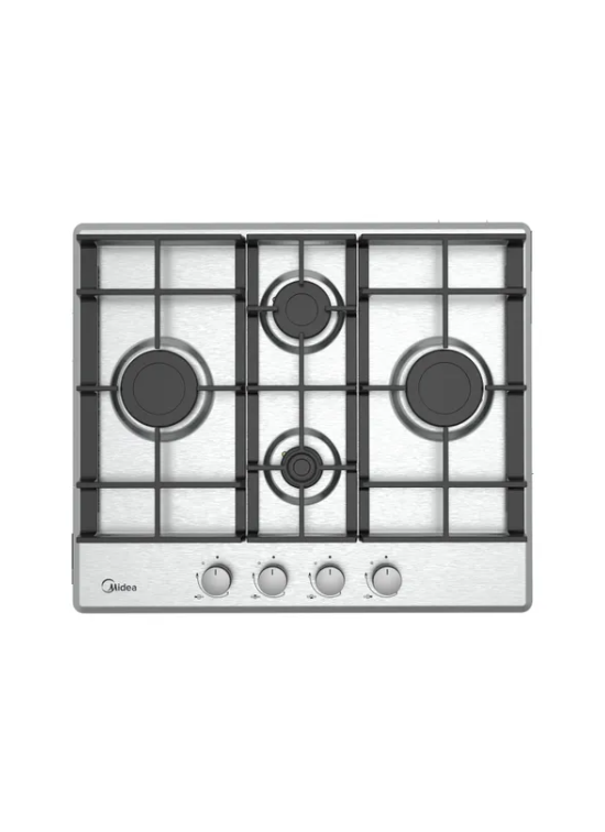 MIDEA  MHR604FXG PIANO COTTURA 4 FUOCHI GRIGLIE GHISA