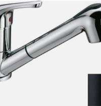 CROLLA Rubinetto Cucina Doccetta Miscelatore Monocomando Nero Opaco - 7070 NO - 2 - Gallery