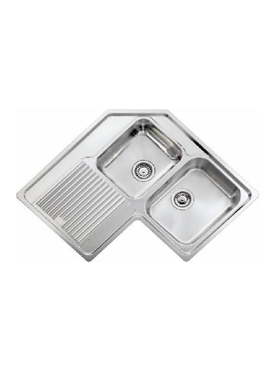 CM ZENITH LAVELLO ANGOLO INOX 2VASCHE VASCHE DX GOCCIOLATOIO SX 01124DX