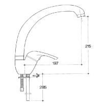 CROLLA ONDINE 8420 C MISCELATORE CANNA PONTE BIANCO - 1 - Gallery