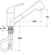 CROLLA V23170.BO.010 MISCELATORE CON DOCCIA ESTRAIBILE CROMATO - 1 - Gallery