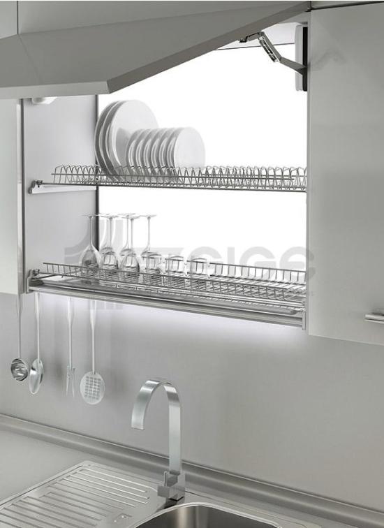 SIGE ART 050K KIT GRIGLIA PIATTI BICCHIERI  SCOLAPIATTI CM 41 INOX