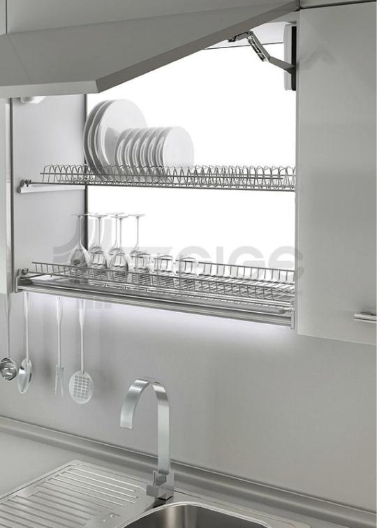 SIGE ART050K 76 scolapiatti stampato con vaschetta raccogli acqua cm 76