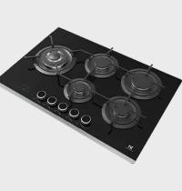 MASTERKITCHEN GMK755LTCTSPBK PIANO COTTURA CRISTALLO NERO 75X51 - 2 - Gallery