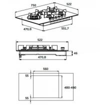 BEKO HIAW75224SXE  PIANO COTTURA DA INCASSO CM 75 - 3 - Gallery