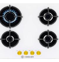 HOOVER HSGV64SMCWC PIANO COTTURA CRISTALLO BIANCO MANOPOLE GIALLE - 1 - Gallery
