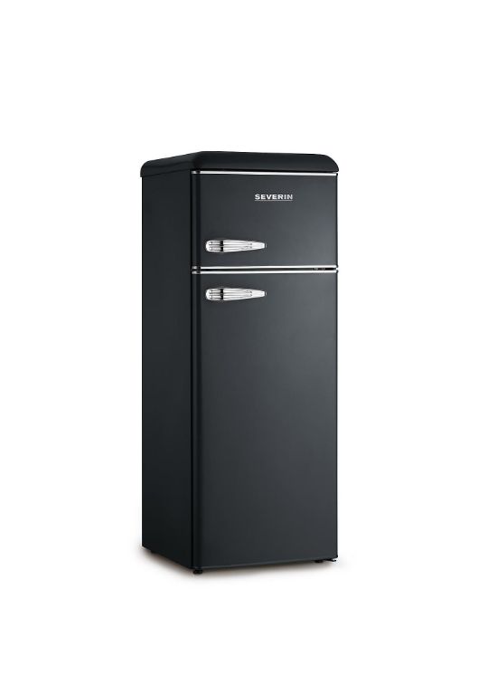 SEVERIN KS9957 FRIGO DOPPIA PORTA NERO CLASSE E  H148L56P63