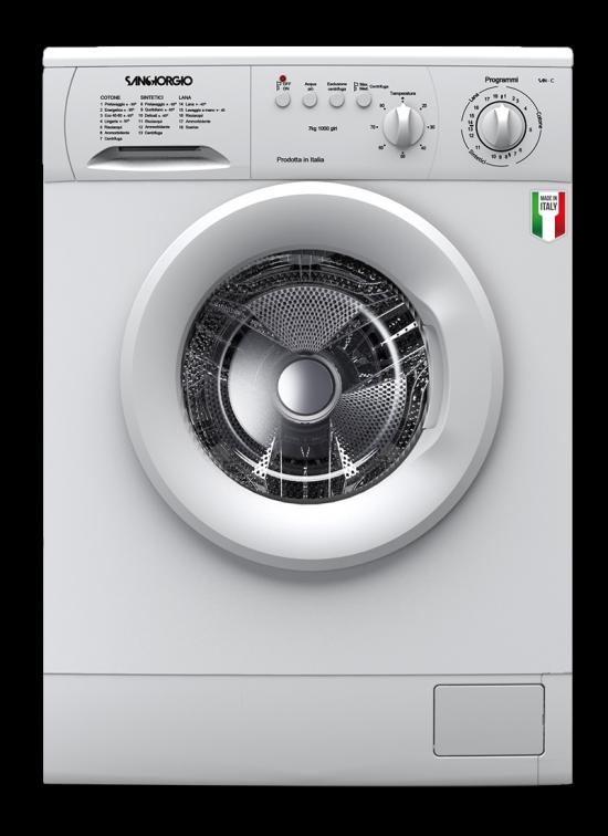 SANGIORGIO  S5510C LAVATRICE LIBERA INSTALLAZIONE 7 KG 1000 GIRI IBRIDA  CLASSE D