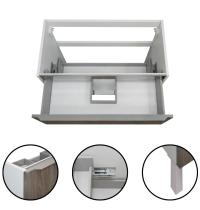 Mobile bagno a terra GENOVA 90 cm XL quercia - Gallery