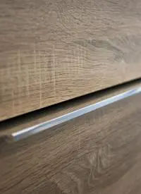 Mobile bagno PORDENONE quercia da 60 cm sospeso, con lavabo quarzimar - Gallery