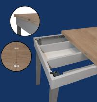 Mini Tavolo GINEVRA 70 a libro rovere - Gallery