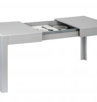 tavolo allungabile grigio 80x120 cm e cassetto portastoviglie